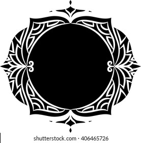 Abstract ornamental vector design element. 