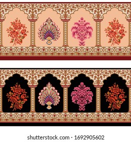 abstract ornamental vintage border design