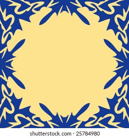 abstract ornamented frame, seamless repeat pattern