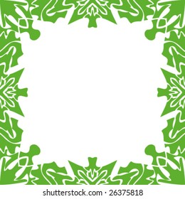 abstract ornamented frame, seamless repeat pattern