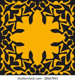 abstract ornamented frame, seamless repeat pattern