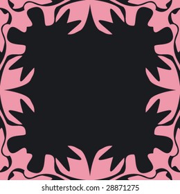 abstract ornamented frame, seamless repeat pattern