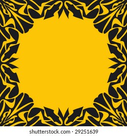 abstract ornamented frame, seamless repeat pattern