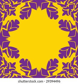 abstract ornamented frame, seamless repeat pattern