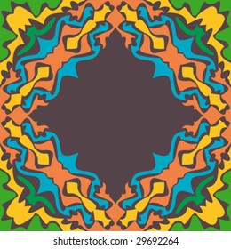 abstract ornamented frame, seamless repeat pattern