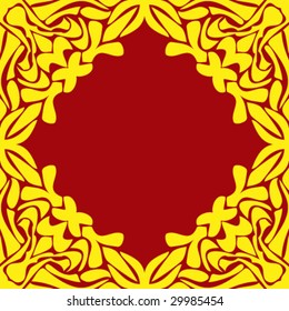 abstract ornamented frame, seamless repeat pattern