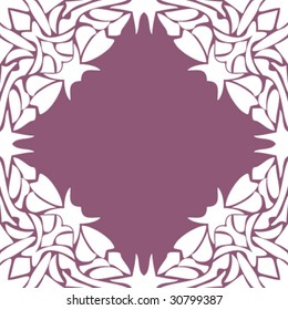 abstract ornamented frame, seamless repeat pattern