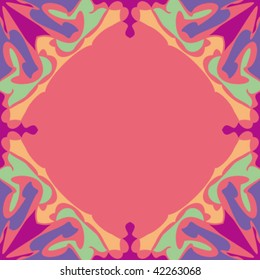 abstract ornamented frame, seamless repeat pattern