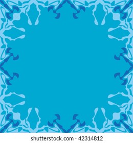 abstract ornamented frame, seamless repeat pattern