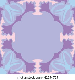 abstract ornamented frame, seamless repeat pattern
