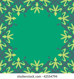 abstract ornamented frame, seamless repeat pattern