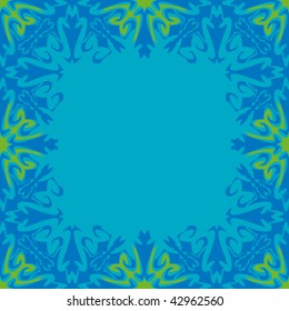 abstract ornamented frame, seamless repeat pattern
