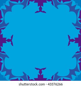 abstract ornamented frame, seamless repeat pattern