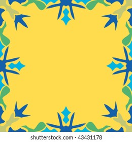 abstract ornamented frame, seamless repeat pattern