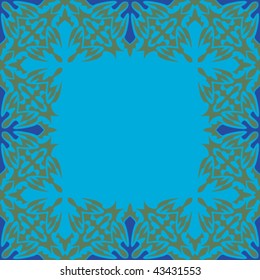 abstract ornamented frame, seamless repeat pattern