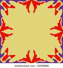 abstract ornamented frame, seamless repeat pattern