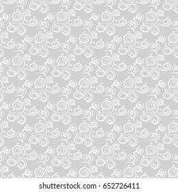 Abstract ornaments. Gray seamless pattern