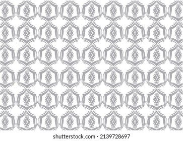 Abstrakte Ornamente Muster, arabische Vektorgrafik, geometrische Blumendekoration, Blumen nahtlose Textur, endloser Hintergrund.