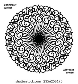 abstract ornaments and symbols, flat geometric, decorative illustrator design, floral