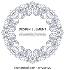 Abstract Ornate Background For Design