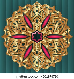 Abstract Ornate Background For Design