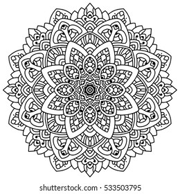 Abstract Ornate Background For Design