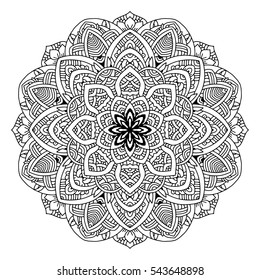 Mandala Vintage Decorative Element Oriental Round Stock Vector (Royalty ...