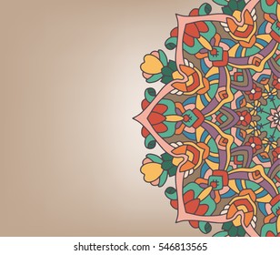 Abstract Ornate Background For Design