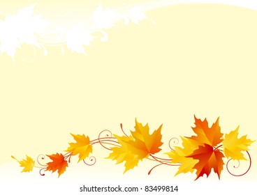 Autumn Leaves Background Stock Vector (Royalty Free) 722254798