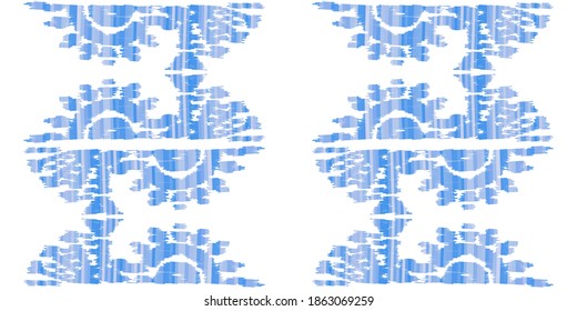 Abstract ornate bohemian element. Folk american flowers. Print flower.