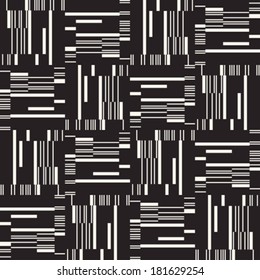 Abstract ornate bookshelf background. Seamless pattern. Vector.