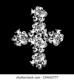 abstract  ornate cross