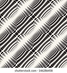 Abstract ornate dotted textured geometric background. Seamless pattern. Vector.