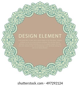 Abstract Ornate Element For Design