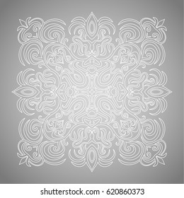 Abstract Ornate Elements For Design. Mandala style.