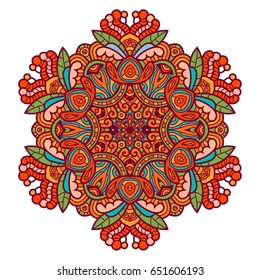 Abstract Ornate Elements For Design. Mandala Style.