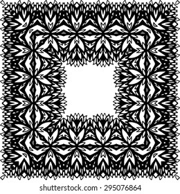 Abstract ornate frame, vector illustration.