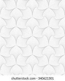 Abstract ornate geometric petals grid background. Seamless pattern. Vector.