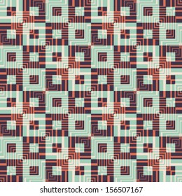 Abstract ornate geometric seamless pattern. Vector.