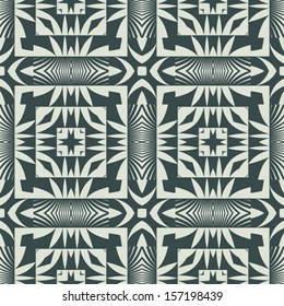 Abstract ornate geometric seamless pattern. Vector.