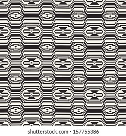 Abstract ornate geometric seamless pattern. Vector.