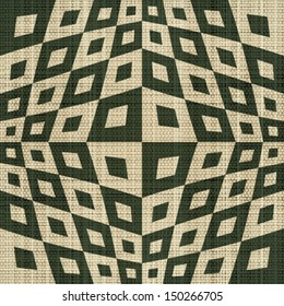 Abstract ornate geometric textile print. Seamless pattern. Vector.