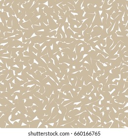 Abstract ornate grained texture. Seamless pattern.Modern graphic design.Light brown and white