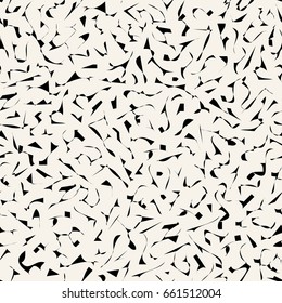 Abstract ornate grained texture. Seamless pattern.Modern graphic design.White and black