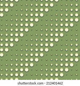 Abstract ornate half toned textured seamless pattern. Vector.