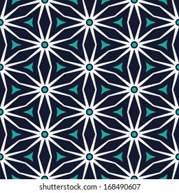Abstract ornate kaleidoscope seamless pattern. Vector.