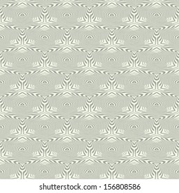 Abstract ornate kaleidoscopic seamless pattern. Vector.