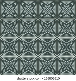 Abstract ornate kaleidoscopic seamless pattern. Vector.