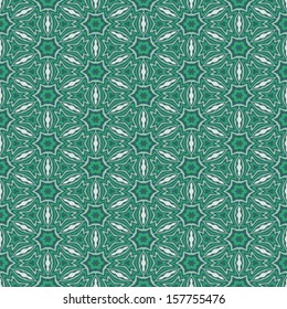 Abstract ornate kaleidoscopic seamless pattern. Vector.