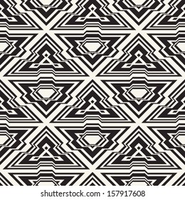 Abstract ornate kaleidoscopic seamless pattern. Vector.